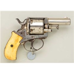 Period engraved DA revolver inscribed  “EUREKA” on top strap, .44 cal., 2-1/2”  barrel, nickel finis