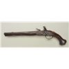 Image 2 : Early 18th century Flintlock Horseman's size  pistol of central European mfg. with iron  mounts, pie