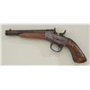 Image 4 : Remington 1867 Navy Rolling Block pistol, .50  cal., 7” barrel, blue and case hardened  finish, wood