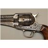 Image 4 : Engraved Remington Model 1875 Single Action  Army revolver, .44 cal., 7-1/2” round barrel,  nickel f