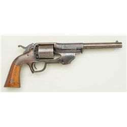 Allen and Wheelock Center Hammer Army  percussion revolver, .44 cal., 7-1/2” barrel,  blue finish, w