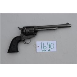 Colt SAA revolver, .44-40 cal., with 7-1/2”  etched barrel and hard rubber eagle grips,  #93376. The