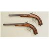 Image 8 : Pair of high quality European percussion  target pistols marked “Tambor” on barrels  with scarce dou