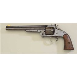 Smith & Wesson First Model American, .44  cal., single action revolver, blued finish,  wood grips, #