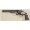 Image 1 : Smith & Wesson First Model American, .44  cal., single action revolver, blued finish,  wood grips, #