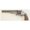 Image 3 : Smith & Wesson First Model American, .44  cal., single action revolver, blued finish,  wood grips, #