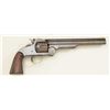 Image 6 : Smith & Wesson First Model American, .44  cal., single action revolver, blued finish,  wood grips, #