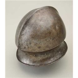 Italian style salud with phallic style top  circa about 1530-1580. The helmet is forged  in one piec