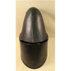 Victorian era funerary helm made to place  over knights tomb or for monument. In the  19th century E