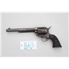 Image 1 : Colt SAA revolver, .45 Colt cal., 7-1/2”  barrel, blue and case hardened finish,  checkered hard rub