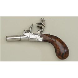 Fine quality French Flintlock Muff pistol  marked “Manaf’e de Versailles” circa 1790’s  to early 180