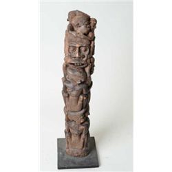 Authentic African tribal carving measuring  approx. From the Robert E. Petersen Estate.  31” in heig