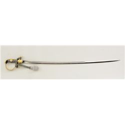 High grade nazi officer’s sword with oakleaf  decorated hilt and original scabbard and  hanger. The 