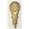 Image 2 : Mid 19th century embossed powder flask for  shotgun showing leaf and shell design, no  makers marks,