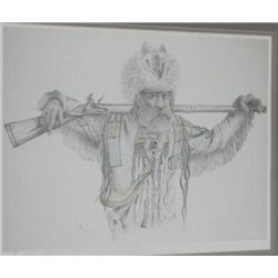 Professionally framed and matted limited  edition color print (75/150) hand signed by  artist, Art K