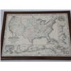 Image 2 : Framed colored military map of the United  States, circa 1861, approx. 20” x 26” in  overall very go