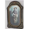 Image 2 : Framed hand-colored photograph of a cowboy,  image size approx. 17” x 10” in overall fine  condition