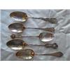 Image 1 : (5) Solid Silver Collector's Spoons to include: a) Embossed handle inscribed "Jennie" etched view "S