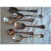 Image 1 : (6) Collectable Spoons to include: a) Embossed handle and base, marked Pat. June 8, 97, Rogers AA. 5