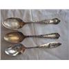 Image 1 : (3) Sterling Souvenir Spoons to include: a) Leonard Mfg. Co. Administration Building-5 3/4" Lgth; b)