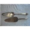 Image 1 : (2) Sterling Handled Cake Servers, (1) 11' Lgth, (1) 9 3/4" Lgth. APV $35.00-$60.00....