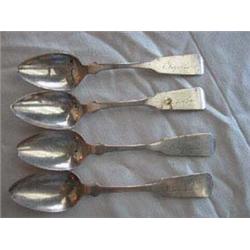 (4) Coin Silver Spoons-S.D. Smith-Monogrammed C. Ingraham-6" Lgth. APV $30.00-$40.00....