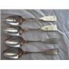 Image 1 : (4) Coin Silver Spoons-S.D. Smith-Monogrammed C. Ingraham-6" Lgth. APV $30.00-$40.00....