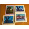 Image 1 : (4) Maxfield Parrish 1950's Christmas Greeting Cards-Tint gravure. Cards are all exceptional conditi