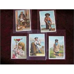 (5) Pieces-Blank Sunshine Publishing Co. Victorian Trading (Advertising) Cards-Chromatic Children Li