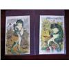 Image 1 : (2) Pieces-"Larkin Soap" Victorian Trading (Advertising) Cards featuring full colored Frog-Hunting a