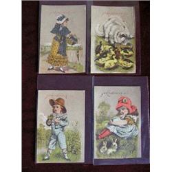 (4) Pieces-Larkin "CrFme" Soap-Victorian Trading (Advertising) Cards-by Horace Bush-Lowville, NY. AP