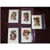 Image 1 : (5) Pieces of Sunshine Publishing Co. Blank Victorian Trading (Advertising) Cards-chromatic Children