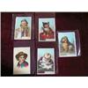 Image 1 : (5) Pieces-Sunshine Publishing Co. Blank Victorian Trading (Advertising) Cards. Full Color Lithos-Cu