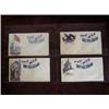 Image 1 : (4) Pieces-Red, White, and Blue "Civil War" patriotic envelopes-"The War for the Union". APV $50.00-