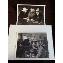 (2) Original Studio Photos from the Movie "The Roaring West" featuring Harlan Knight, Frank McGlynn,