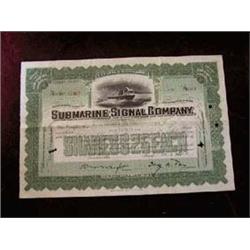 1945-(15) Shares of "Submarine Signal Company", incorporated under laws of the state of Maine. Old C