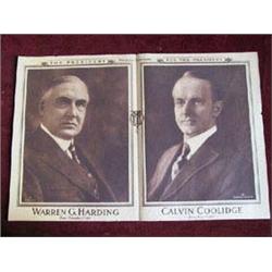 Presidential-1920-Warren G. Harding for President and Calvin Coolidge for Vice President-Supplement.