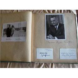 Political Scrapbook-Presidential Collectables to include: a) 1924 signed letter-Theodore Roosevelt;.