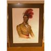 Image 1 : F.W. Greenough-hand colored 1836 chromatic lithograph of "Ahyouwaighs, Chief of the Six Nations." Or