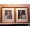 Image 1 : (2) 1927 Achromatic Lithographs of Indian Chiefs by Hileman. 7 7/8"x 9 3/4" images and 14"x 11" bord