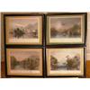 Image 1 : (4) Beautiful W.H. Bartlet engravings. Images 6" x 7 1/2" in simple black frames on acid free paper.