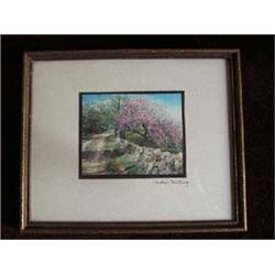 Wallace Nutting hand colored photo. 3"x4" image in period frame 7"x 8 1/2". APV $30.00-$40.00....