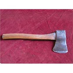 WWII United States (US) hatchet-dated 1942-Stamped U.S. w/American Fork & Hoe Co. 13" Handle. Top Cl