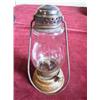 Image 1 : Brass Skater's Lantern. Tin bottom in very good condition. Original Globe, loop handle. 6 1/2" tall.