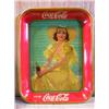 Image 1 : 1938 Coca Cola tray-"Girl in Yellow Sun Dress". APV $100.00-$150.00....