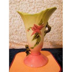 Hull Pottery Vase-Base mark "W8-7 1/2 U.S.A." Woodland Pattern. Excellent piece-no chips or cracks,.