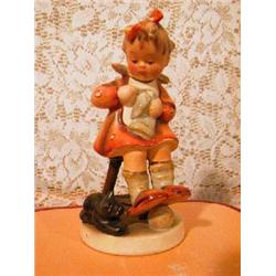 Hummel-"Mother's Helper"-5 1/2" tall. Marked with full Bee 62 133-Germany Mint. APV $150.00-$200.00.