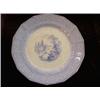 Image 1 : Staffordshire 10 1/2" Ironstone Blue and White Rim Shaped Plate. Marked G. Phillips, Longport. "Mari