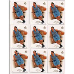 Lot of (20) 2007-08 SP Authentic Deron Williams Basketball Cards #82
