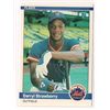 Image 1 : 1984 Fleer Darryl Strawberry Rookie Card #599